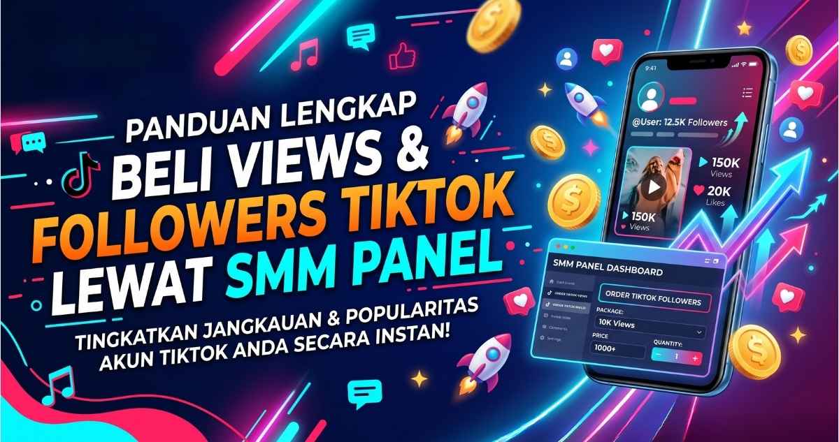 Panduan beli views dan followers TikTok lewat SMM panel Indonesia 2026