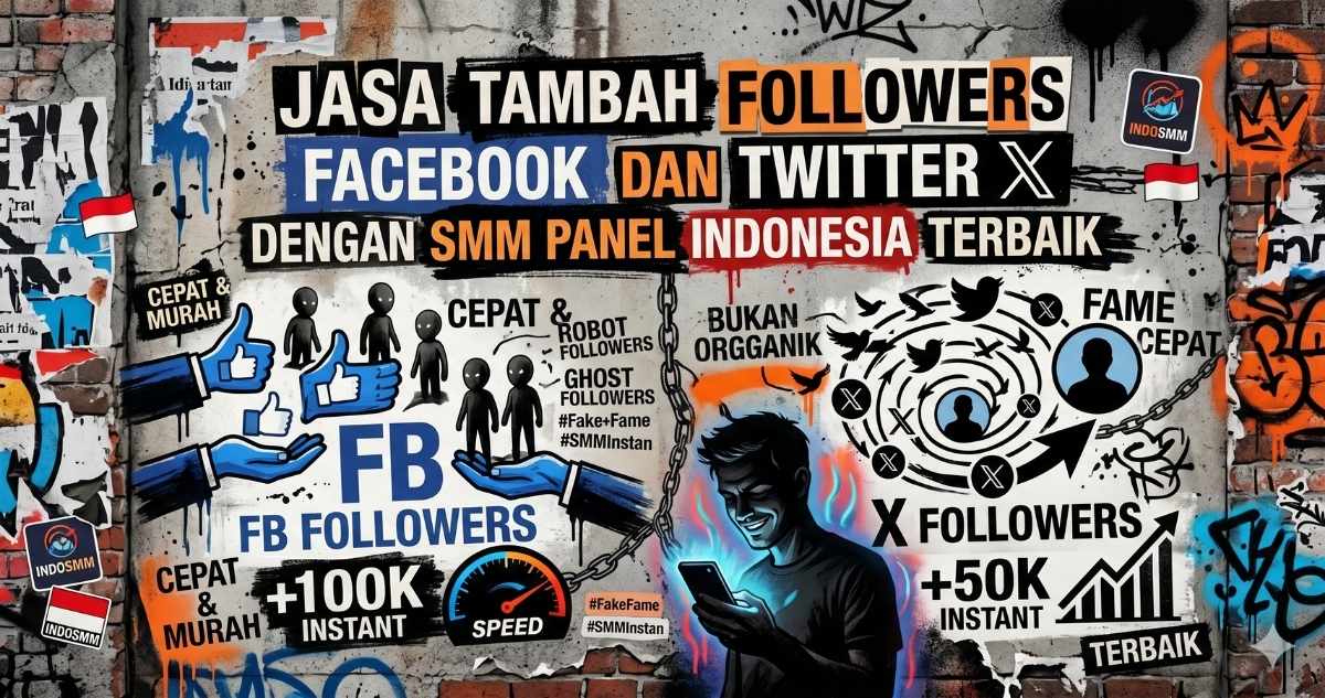 jasa tambah followers facebook dan twitter x